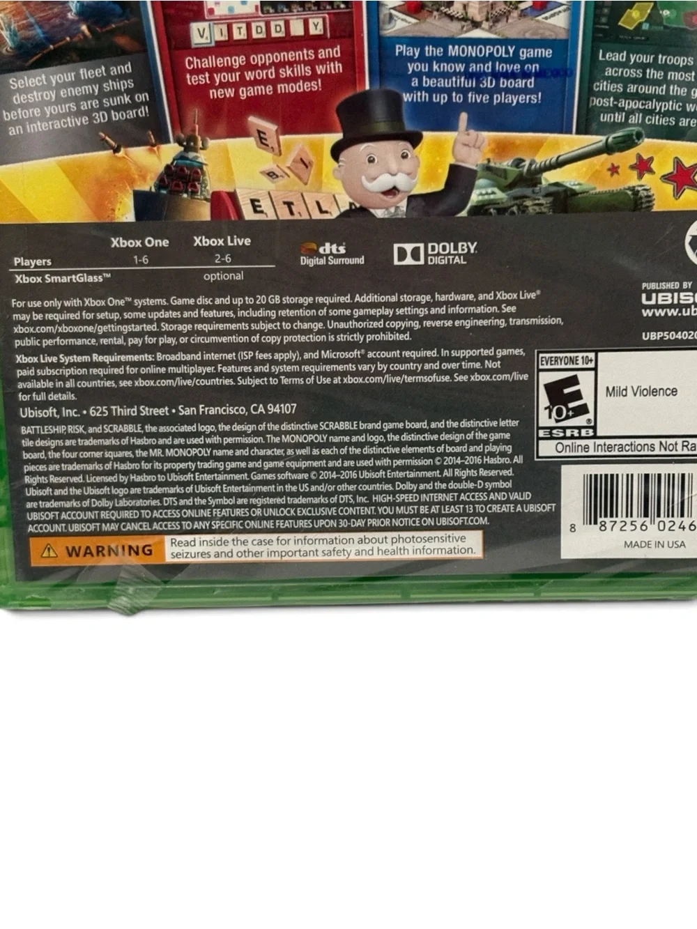 XBOX One Hasbro Family Fun Pack Conquest Edition Physical Game New